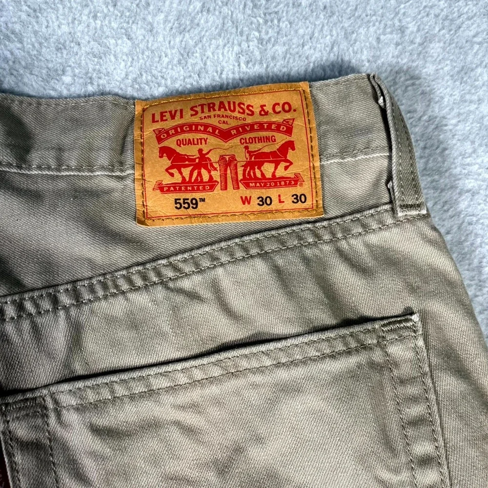 Levi's‎ 559 Relaxed Straight Fit Jeans Mens 30x30 Brown Denim Dark Wash Casual